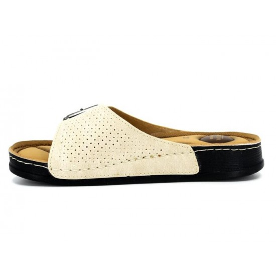 Apella Women 474-5 Bodrum (With Storage Bag) Single Buckle Daily Slipper