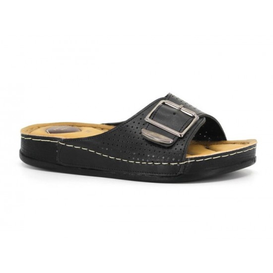 Apella Women 474-5 Bodrum (With Storage Bag) Single Buckle Daily Slipper