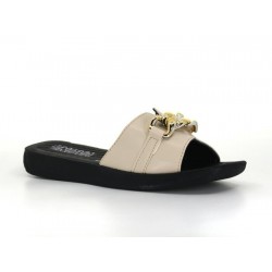 Enova Women Z57-0207 Chained Side Footbed Daily Slipper