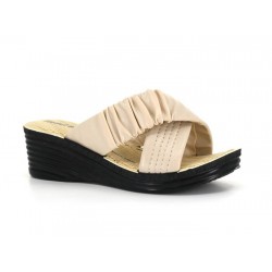 Hedef Women 2422 Cross (With Storage Bag) Daily Slipper