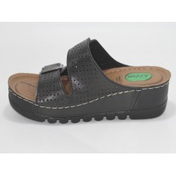 Lotus Women Single Buckle Hook and Loop Gel Monta (With Storage Bag) Daily Slipper