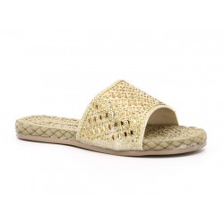 Mulex Women 0001 Thin Footbed Bling Slipper