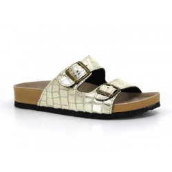 Mulex Women 1256-C Birken Double Buckle (With box, ets.) Daily Slipper