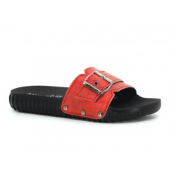 Mulex Women 1752 Sport Footbed Belted Single Buckle Daily Slipper