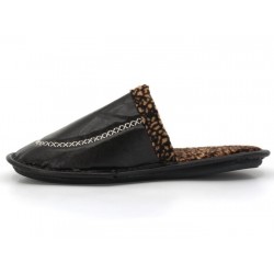Polex Men HLM Leather Bowl Bowl Slipper