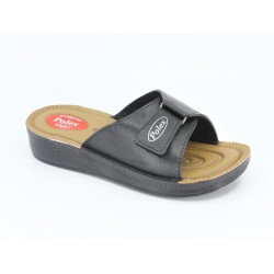 Polex Women 447-76 Emerald Hook and Loop Daily Slipper