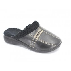 Polisa Merdane Comfort Wintery Closed Leather Home Slipper